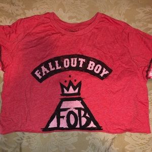 fall out boy red shirt